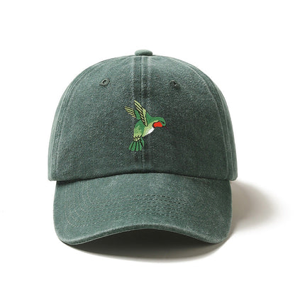 Hummingbird Embroidered Baseball Cap