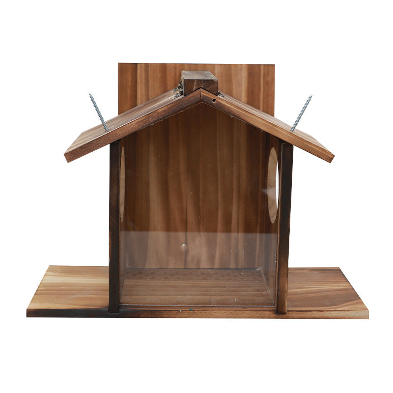 Wooden Squirrel Feeder