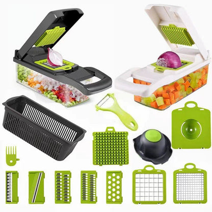 16-in-1 Premium Veggies Chopper Effortless Vegetable & Fruit Preparation for Your Kitchen