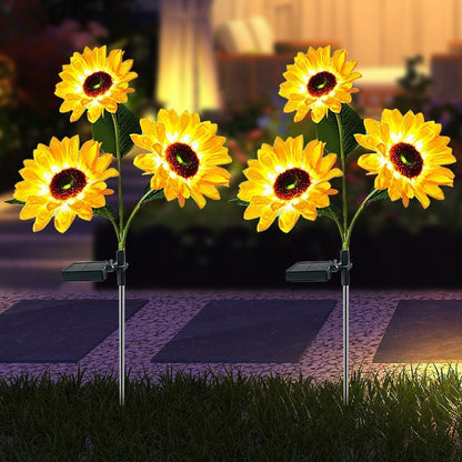 Solar Sunflower Lights