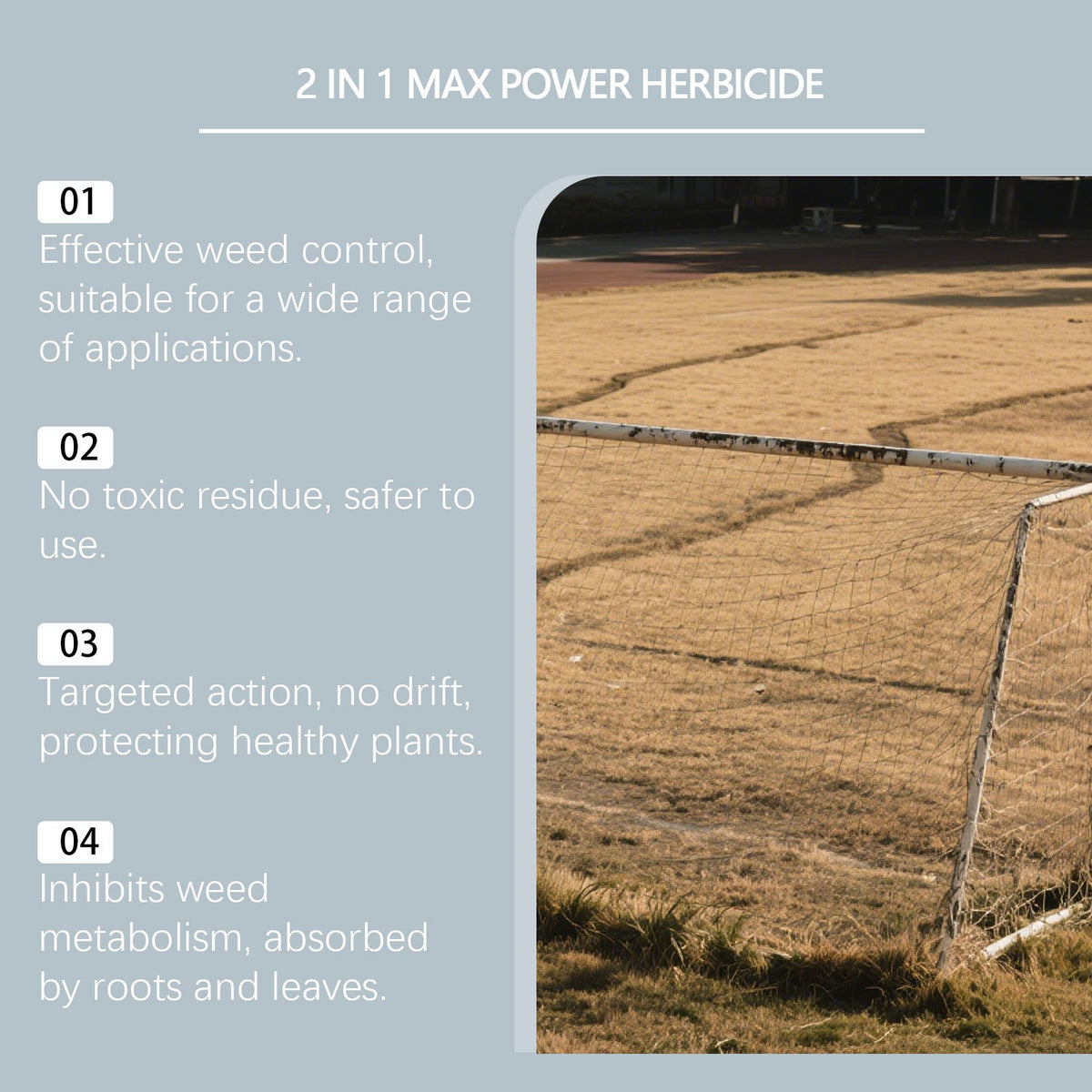 Professional Dual-Action Herbicide Kills Toughest Weeds in 6 Hours! Non-Glyphosate Max Strength Formula