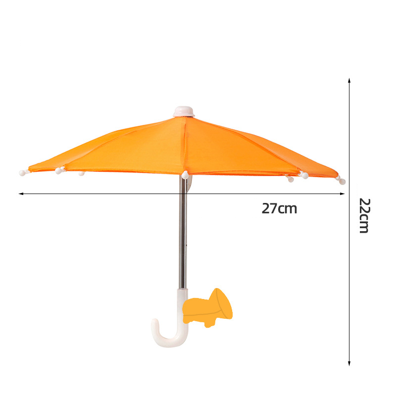 Protection Phone Umbrella for Sun Universal Adjustable Piggy Suction Cup Phone Stand with Sun Shade Cover