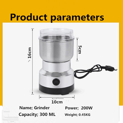 Stainless Steel Dry Ingredient Grinder Spices, Grains & Coffee