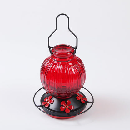 Glass Hummingbird Feeder