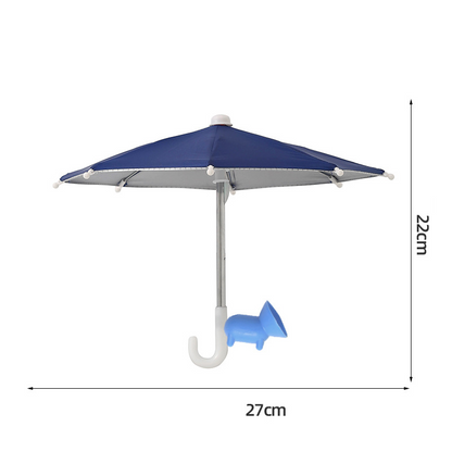 Protection Phone Umbrella for Sun Universal Adjustable Piggy Suction Cup Phone Stand with Sun Shade Cover