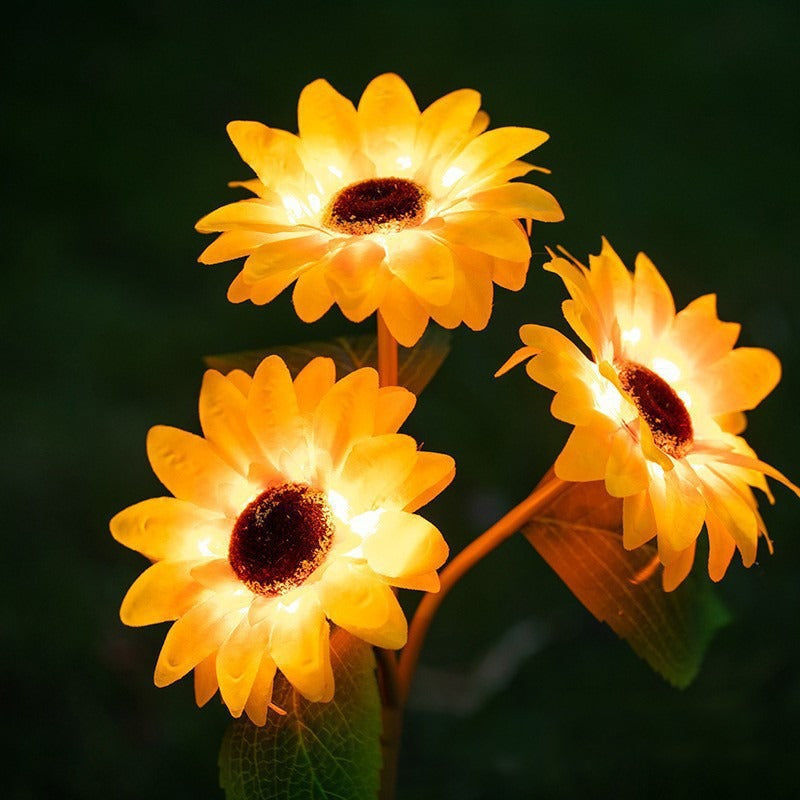 Solar Sunflower Lights