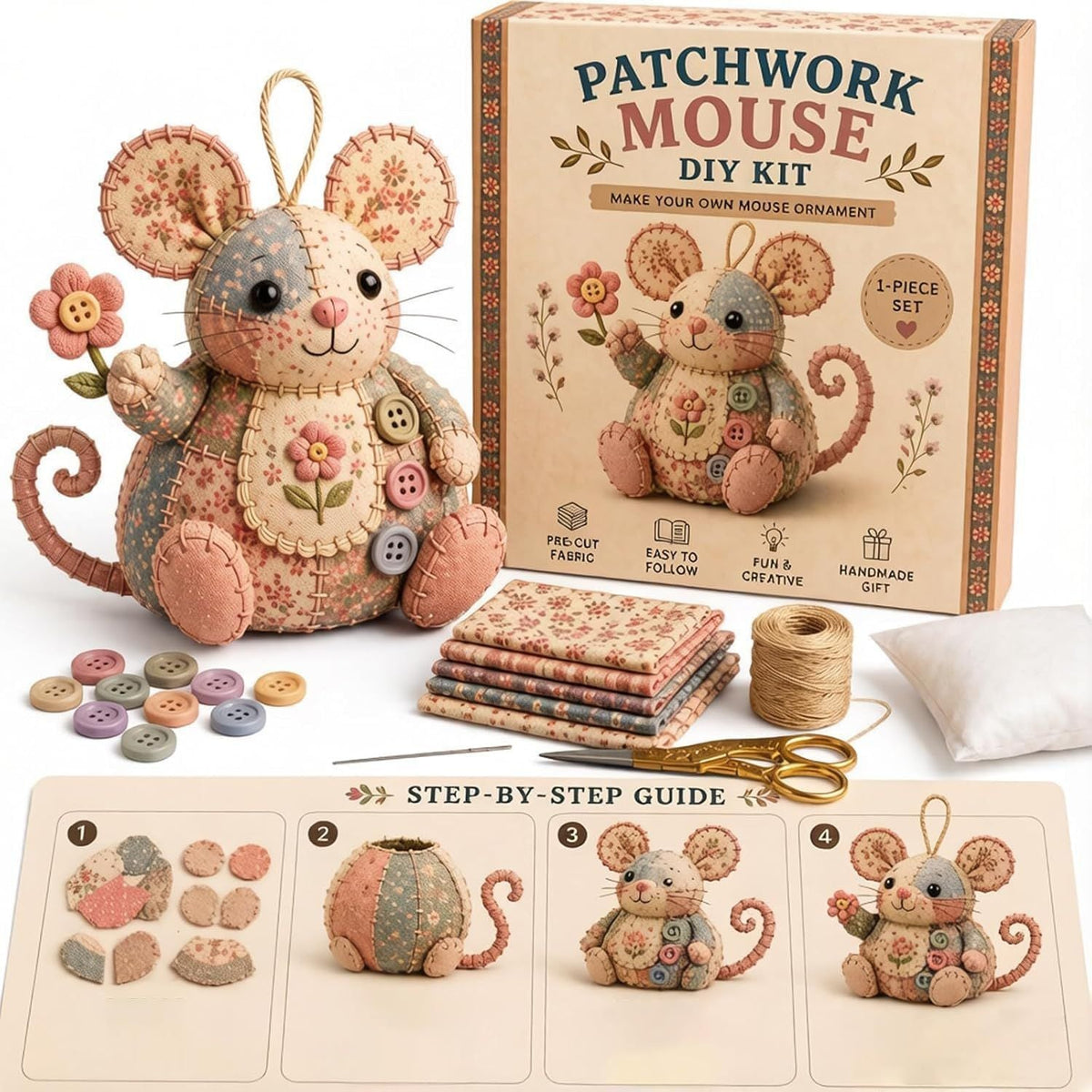 2026 - Patchwork Mouse DIY Kit