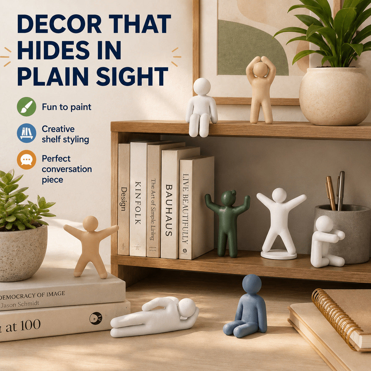 Paintable Chameleon Figures