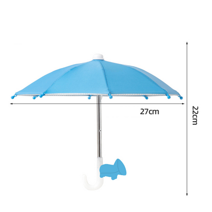 Protection Phone Umbrella for Sun Universal Adjustable Piggy Suction Cup Phone Stand with Sun Shade Cover