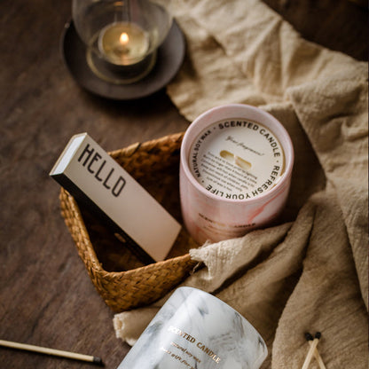 Marble Ceramic Soy Candle