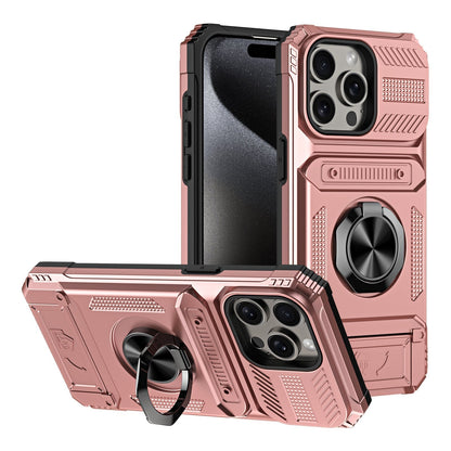 Heavy Duty Magnetic Armor Case With Hidden Kickstand And Wallet