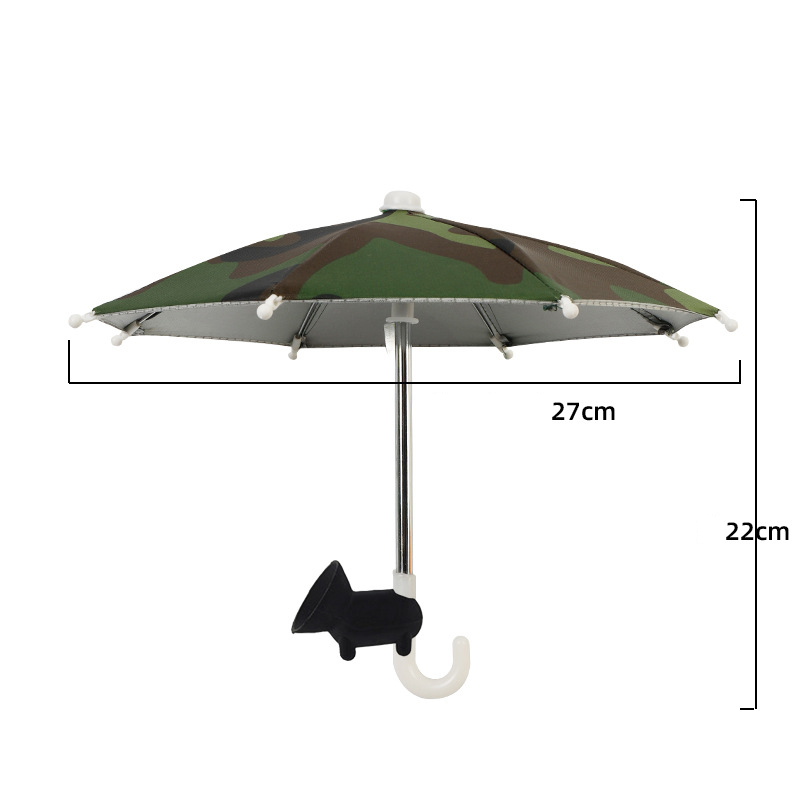 Protection Phone Umbrella for Sun Universal Adjustable Piggy Suction Cup Phone Stand with Sun Shade Cover