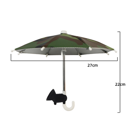 Protection Phone Umbrella for Sun Universal Adjustable Piggy Suction Cup Phone Stand with Sun Shade Cover