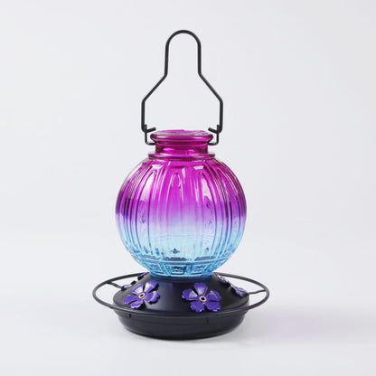 Glass Hummingbird Feeder