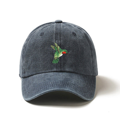 Hummingbird Embroidered Baseball Cap