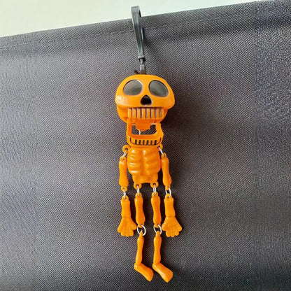 Pull-String Skeleton Keychain | Viral Funny Skull Keychain
