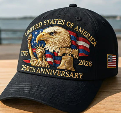Eagle & Liberty United States 250th Anniversary Hat