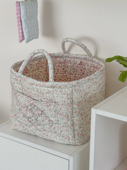 Multi-Purpose Fabric Car Storage Basket with Handle | Foldable & Washable