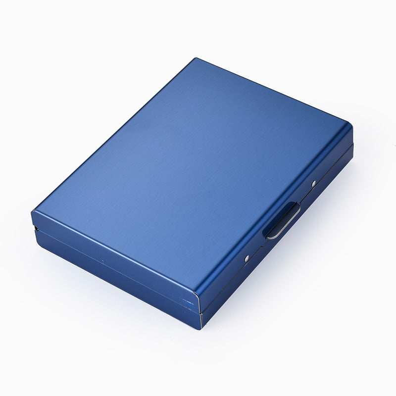 RFID Blocking Metal Card Holder, Ultra Slim Stainless Steel Business Credit Card Case