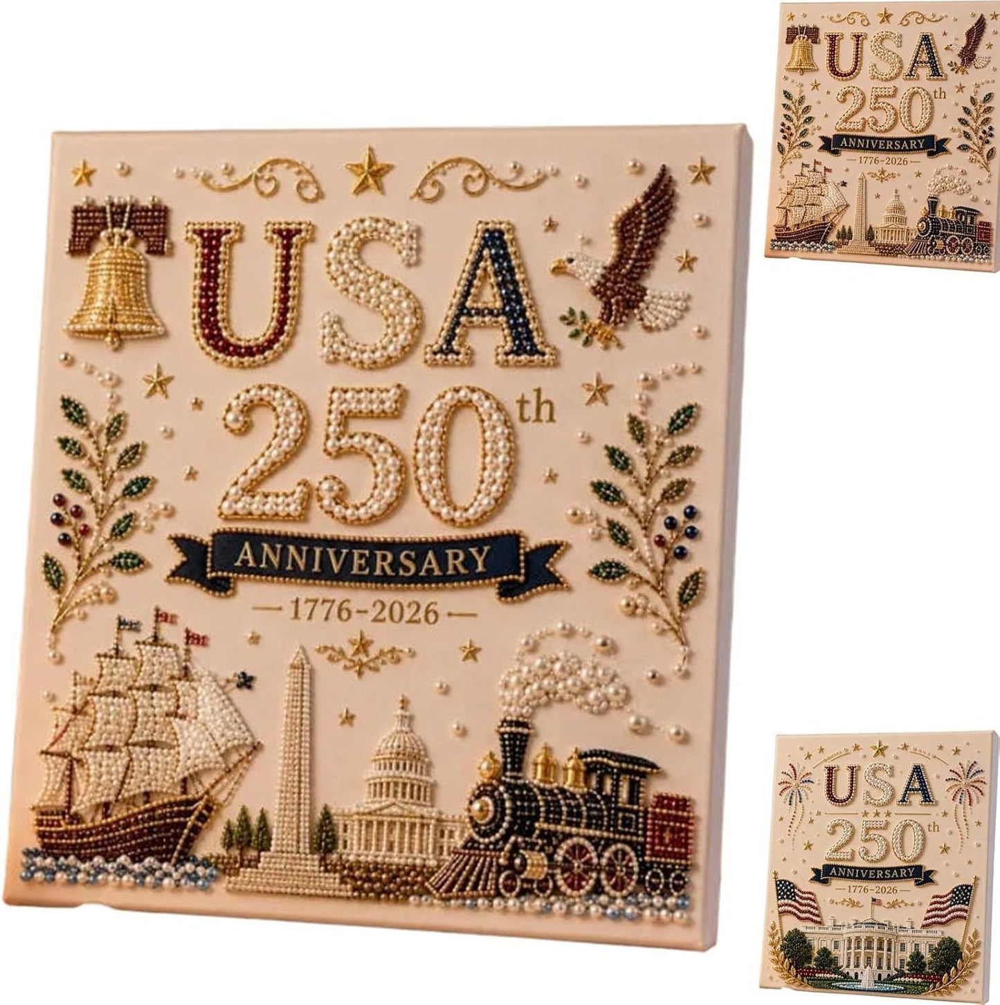 USA Anniversary Pearl Painting