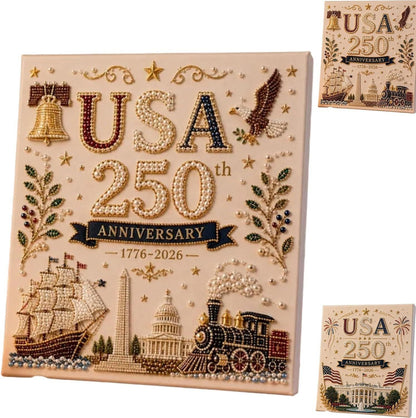 USA Anniversary Pearl Painting