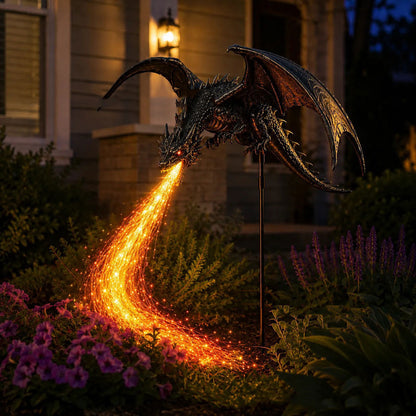 2027 Fellime Dragon s Ember Solar Garden Decor
