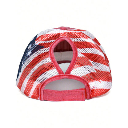 USA Anniversary Ponytail Cap