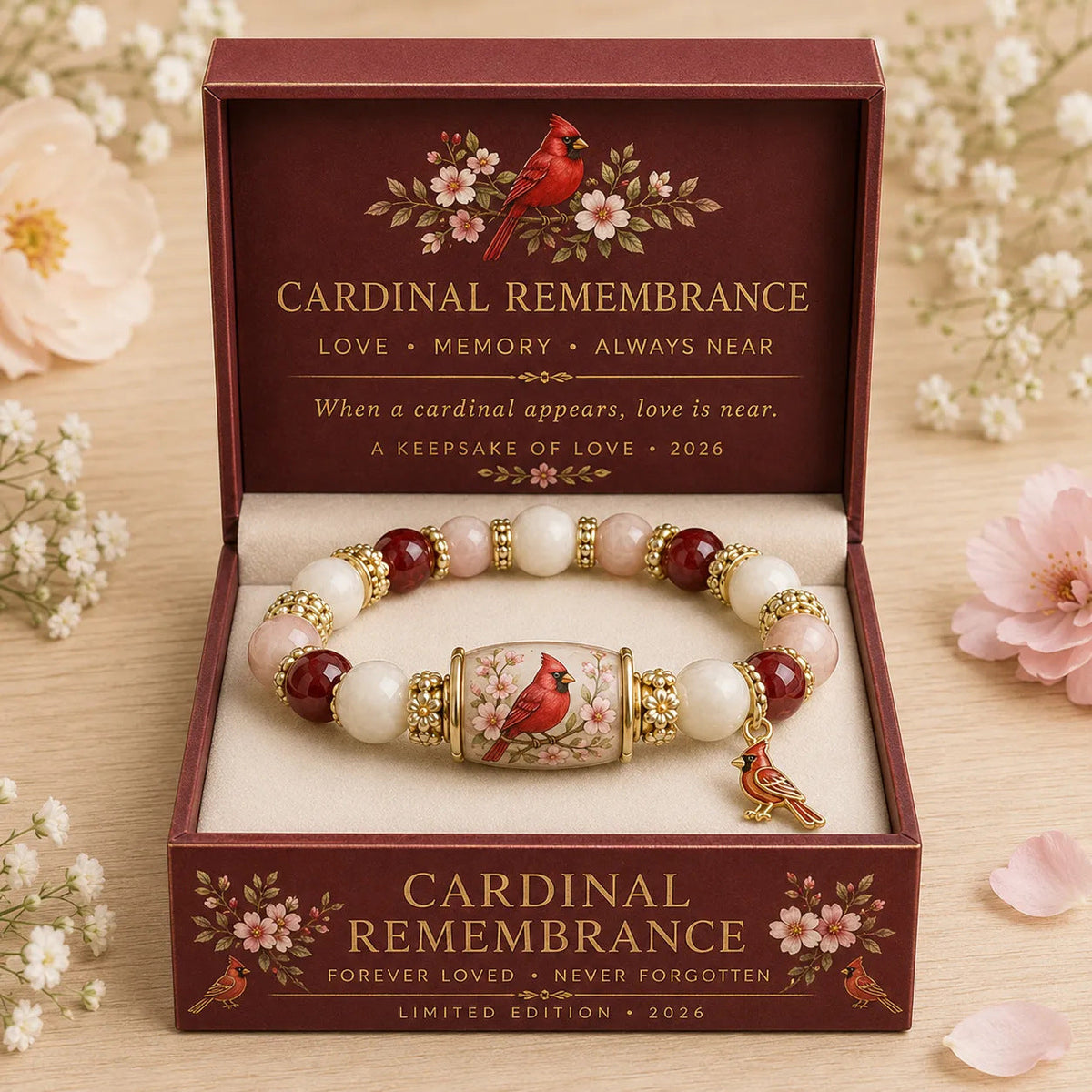 Love, Remembrance & Cardinal Blessings | 2026 Limited Edition Bracelet