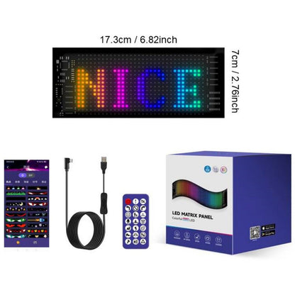 Smart LED Pixel Car Display App-Controlled Custom Text, Colors & Animations!