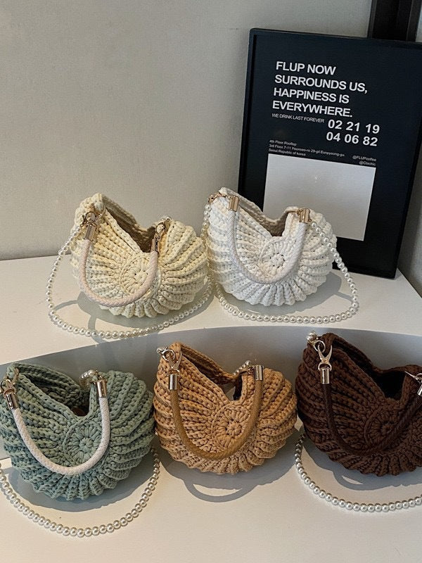 Limited Release Bohemia Crochet Handwoven Seashell Bag