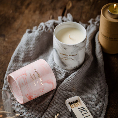 Marble Ceramic Soy Candle