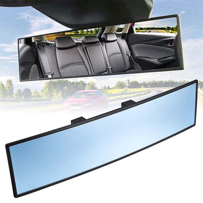 HD Convex Panoramic Rearview Mirror, Clip-On Car Interior Mirror