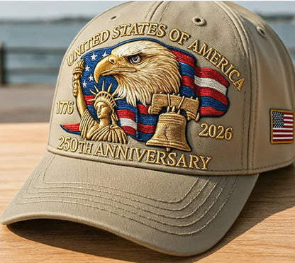 Eagle & Liberty United States 250th Anniversary Hat