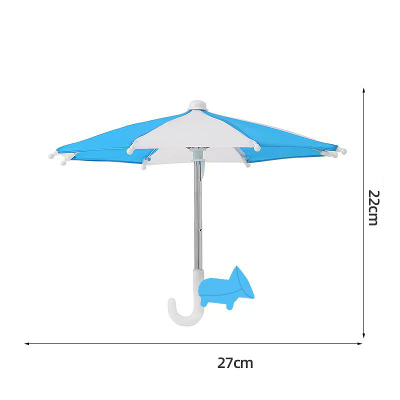 Protection Phone Umbrella for Sun Universal Adjustable Piggy Suction Cup Phone Stand with Sun Shade Cover