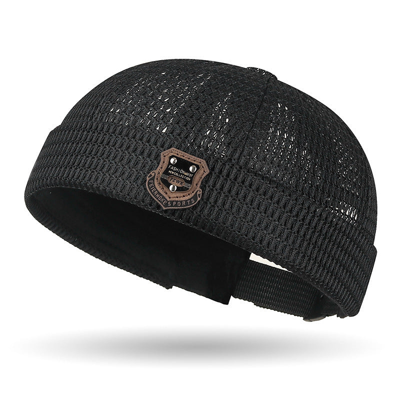 Lightweight Netting Beanie Breathable Cuffed Skull Cap for Summer Runs