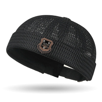 Lightweight Netting Beanie Breathable Cuffed Skull Cap for Summer Runs