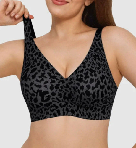 Women Jelly Bras Wirefree Full Coverage No Underwire Everyday Bras Comfortable Wireless Padded Tshirt Bra