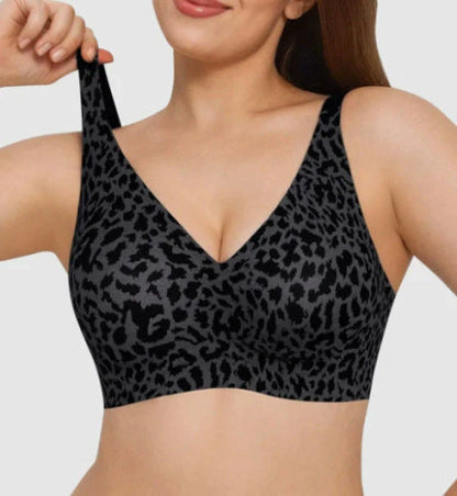Women Jelly Bras Wirefree Full Coverage No Underwire Everyday Bras Comfortable Wireless Padded Tshirt Bra