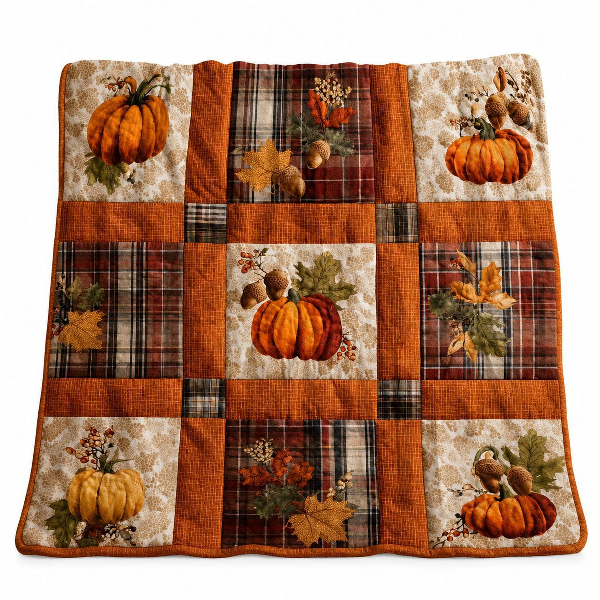 Halloween Pumpkin Ghost Blanket Cozy Spooky Throw for Fall Movie Nights, Sofa & Bed