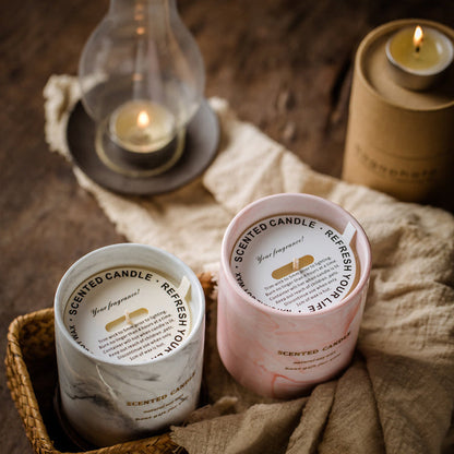 Marble Ceramic Soy Candle