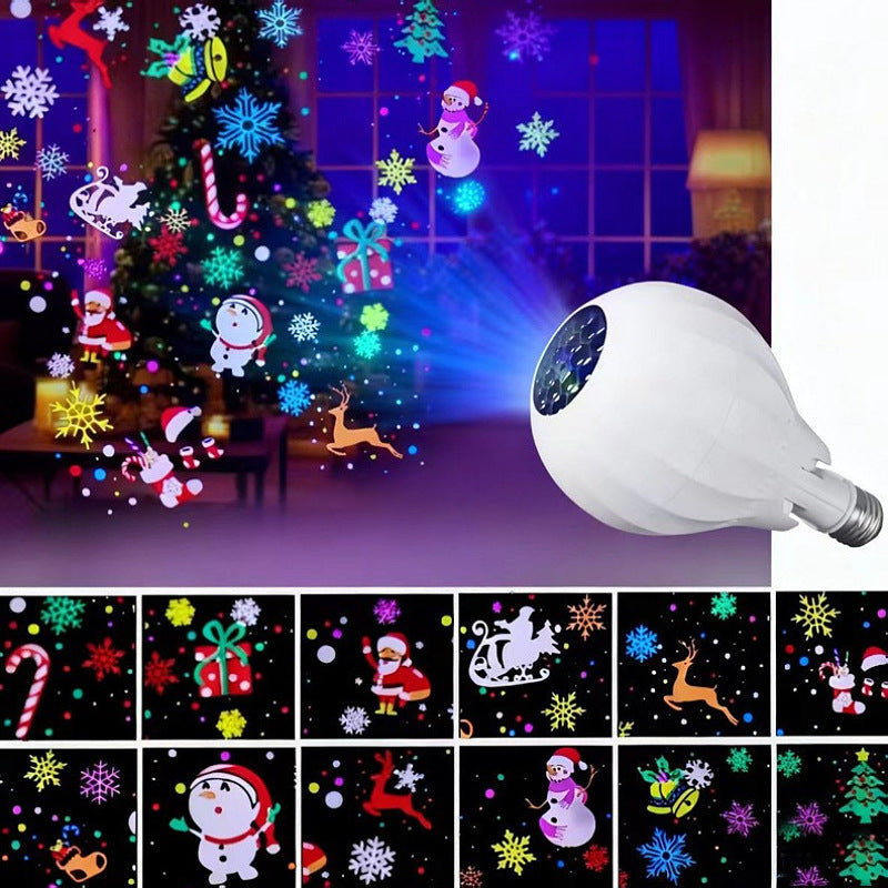 2026 Arrivals Rotating Christmas Projector Bulb | 16 Patterns!