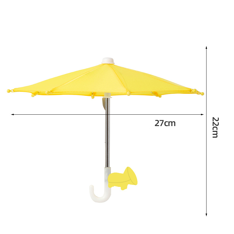Protection Phone Umbrella for Sun Universal Adjustable Piggy Suction Cup Phone Stand with Sun Shade Cover
