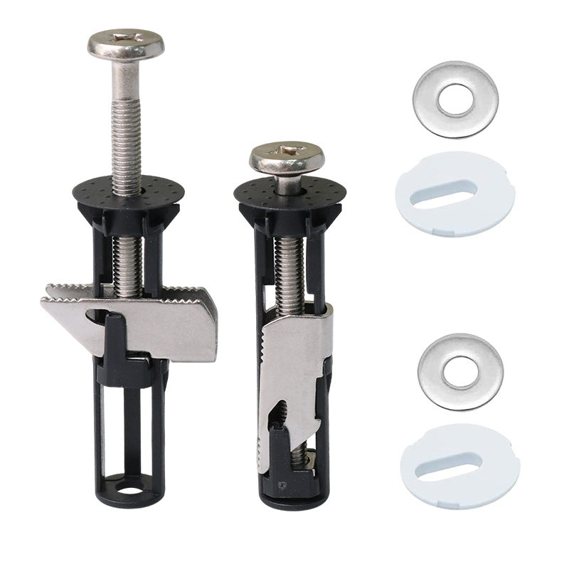 Universal Locking Toilet Seat Fixing Bolt 304 Stainless Steel Quick-Lock Kit with 2 Washers