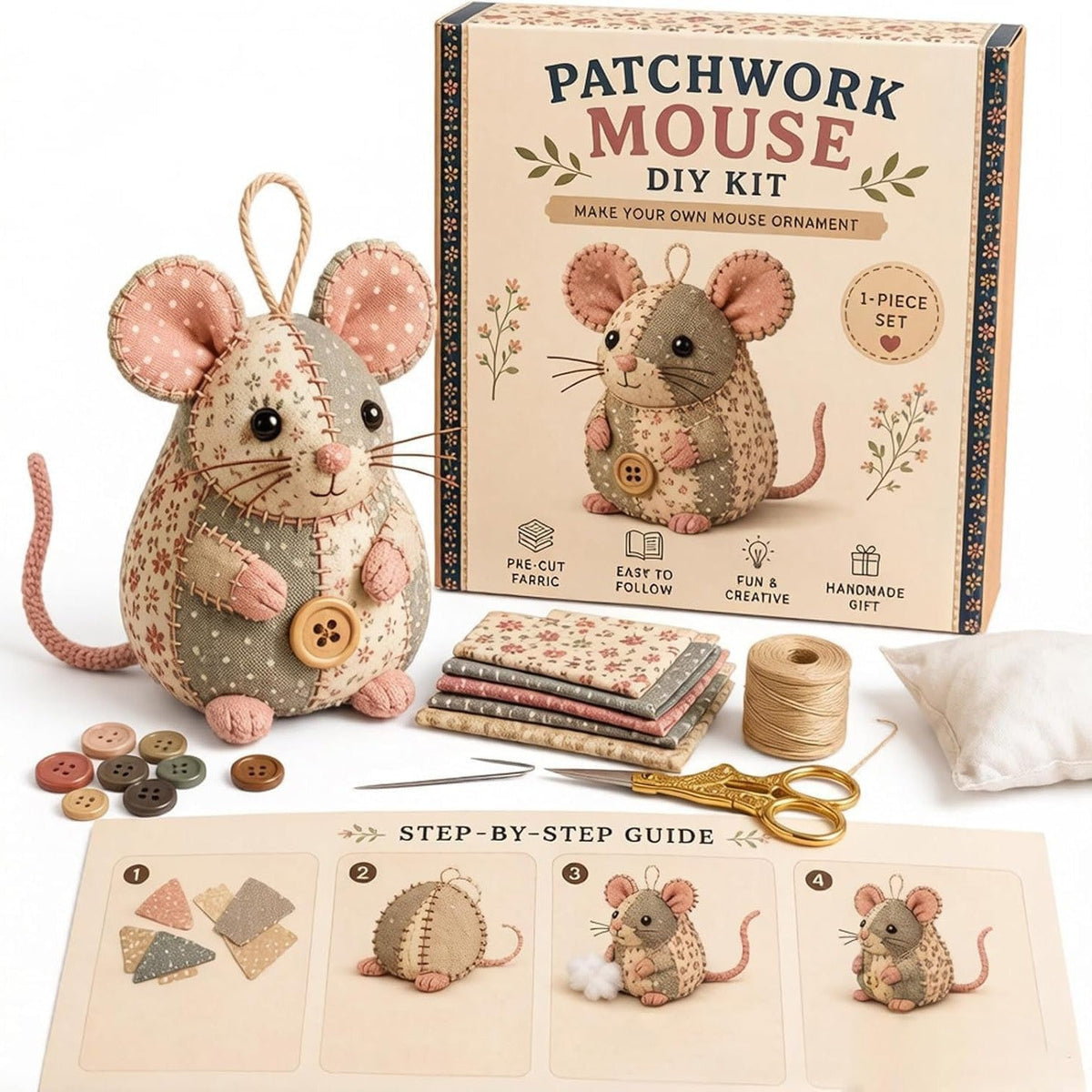 2026 - Patchwork Mouse DIY Kit