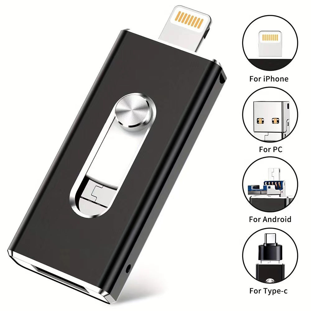 4-in-1 USB3.0 OTG Flash Drive with Type-C Adapter