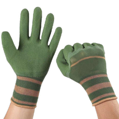 Noomoriey Heavy-Duty Waterproof Gardening & Work Gloves with Anti-Slip Rubber Grip