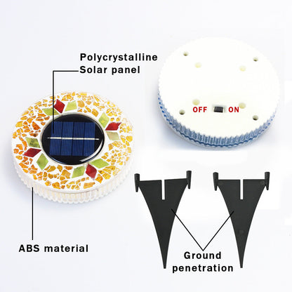 Solar Mosaic Lawn Lights
