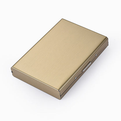 RFID Blocking Metal Card Holder, Ultra Slim Stainless Steel Business Credit Card Case
