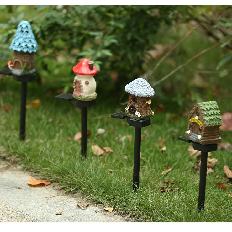 Solar Mushroom Cottage Light