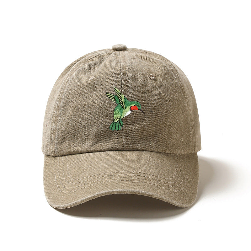 Hummingbird Embroidered Baseball Cap